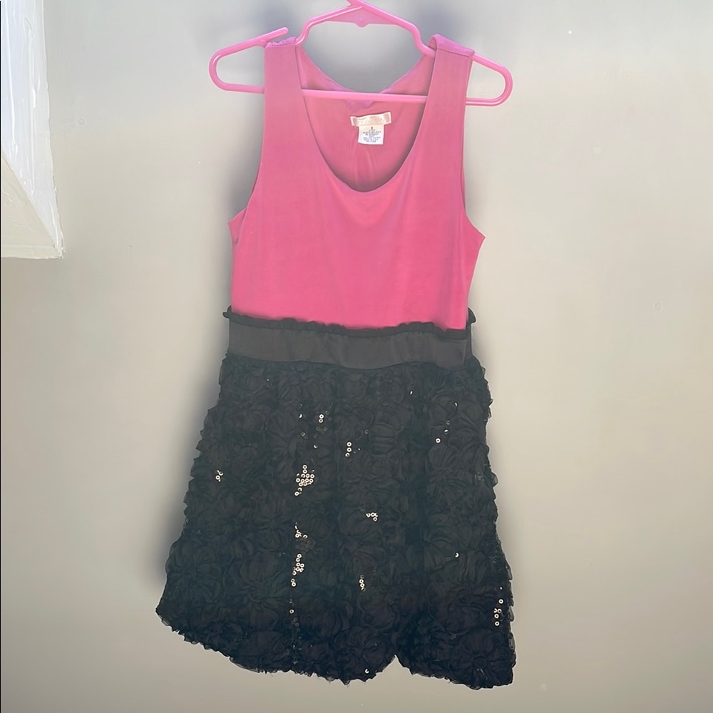 Sally Miller Couture Pink and Black Formal Kids Dress